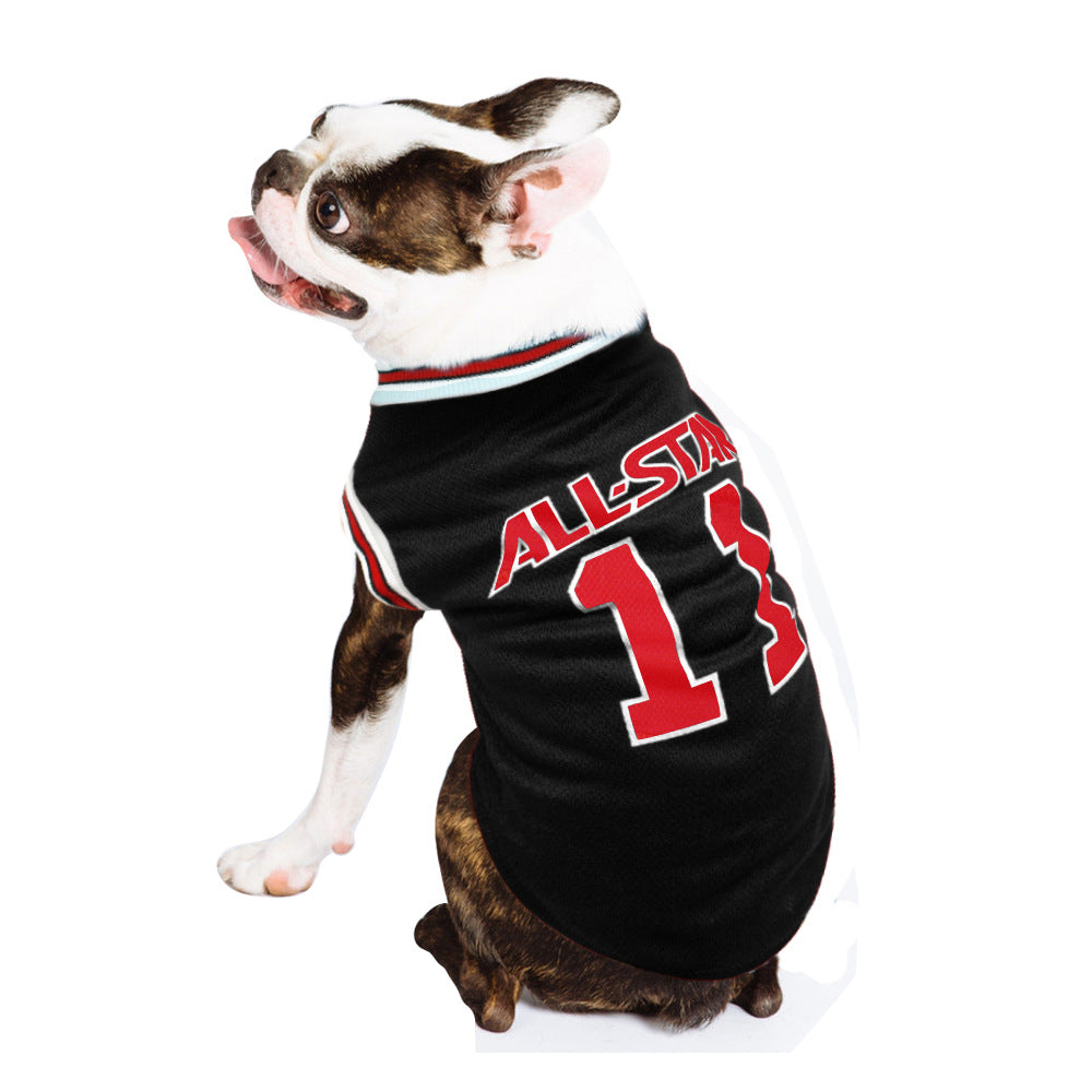 Soccer Dog Shirt Summer Vest – Breathable Cotton Pet T-Shirt