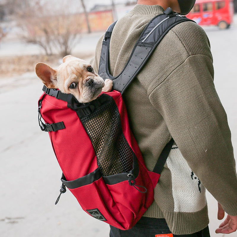 Double Shoulder Dog Carrier Backpack – Travel Pet Bag
