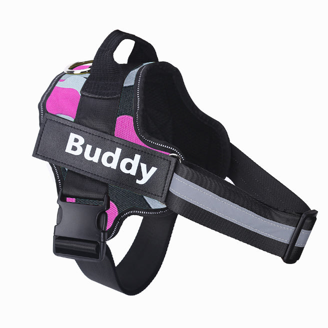 Personalized No-Pull Dog Harness – Reflective Adjustable Pet Vest