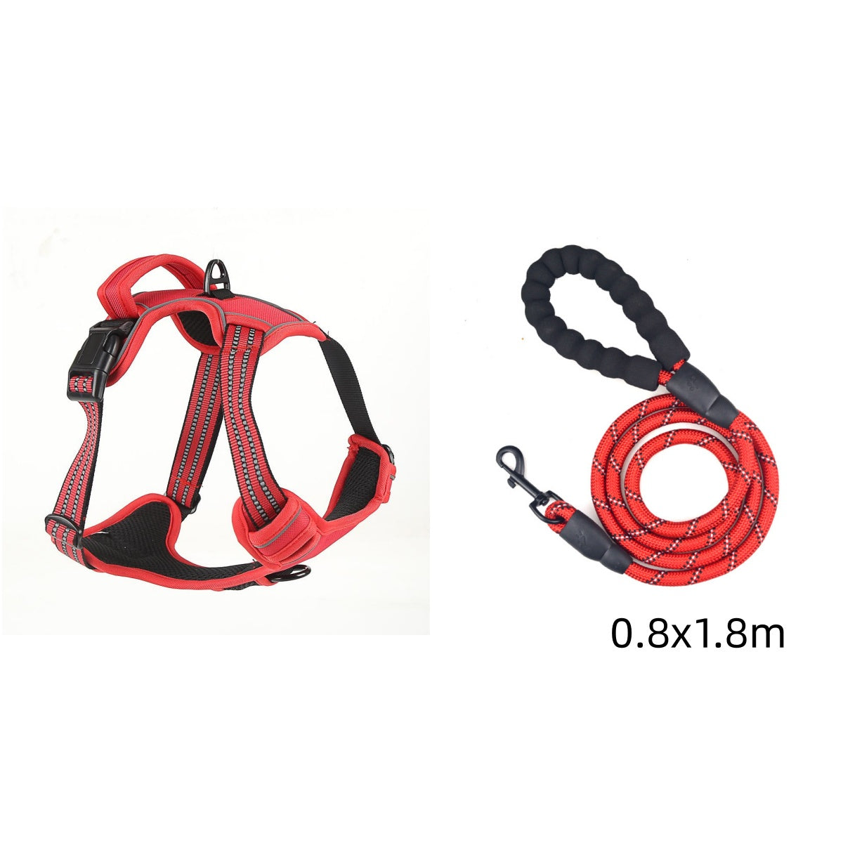 No-Pull Reflective Dog Harness – Breathable Adjustable Pet Vest