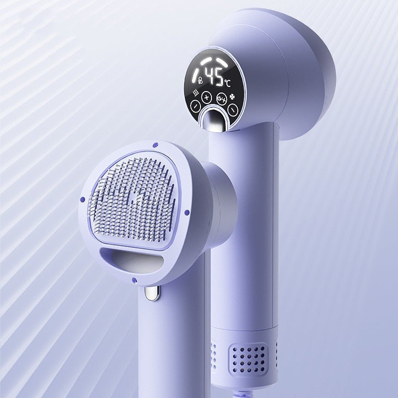 Quiet Pet Hair Dryer & Brush – 2-in-1 Dog Grooming Blow Comb