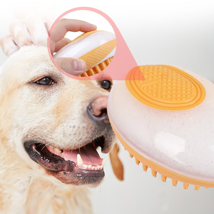 2-in-1 Pet Bath Brush & Massage Comb – Dog & Cat Grooming Tool