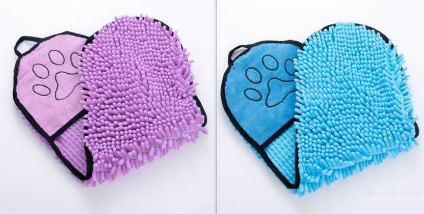 Super Absorbent Dog Towel with Hand Pockets – Quick Dry Pet Towel