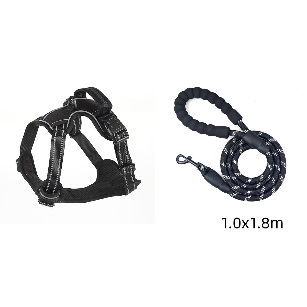 No-Pull Reflective Dog Harness – Breathable Adjustable Pet Vest