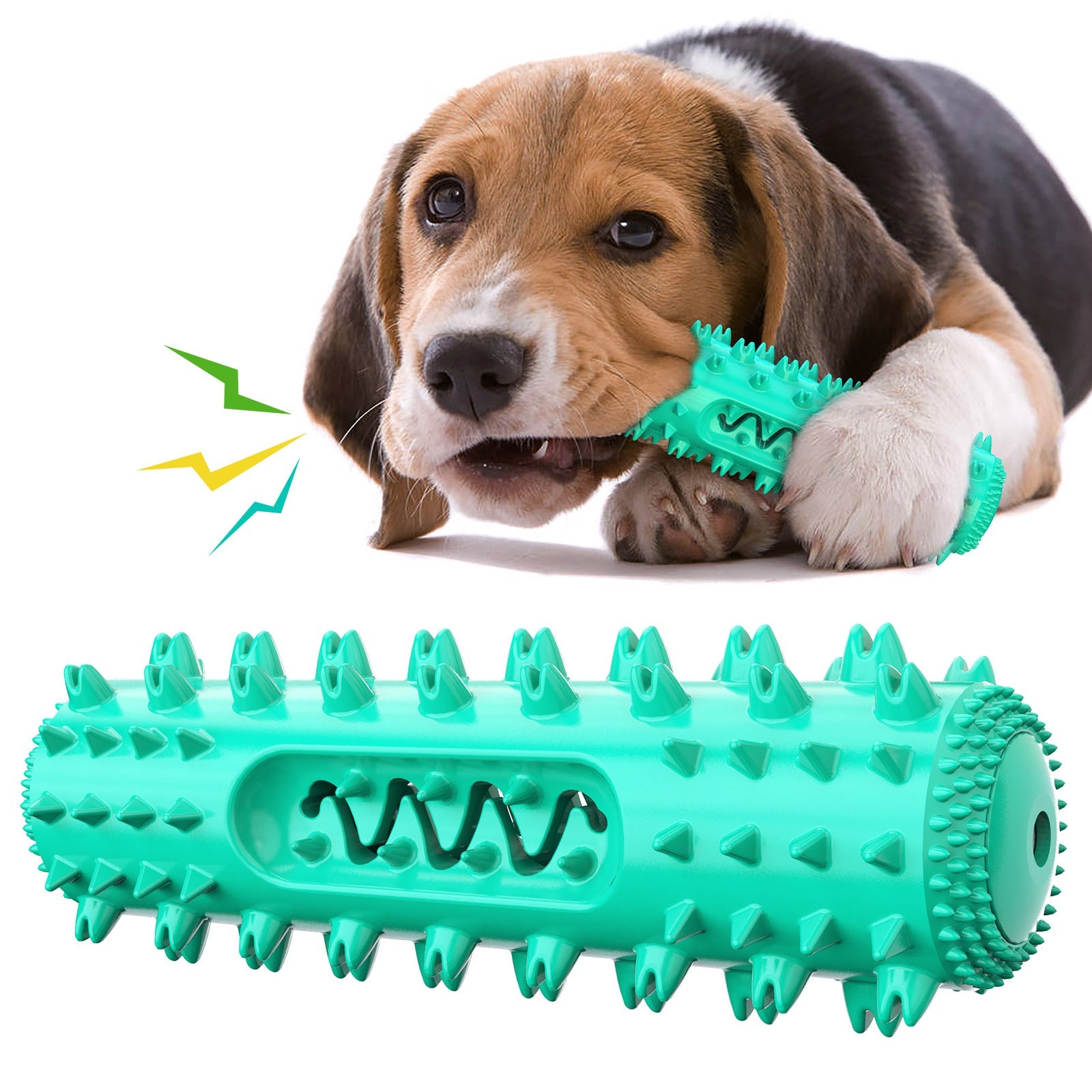 Dog Teething Chew Toy with Sound – Dental Cleaning TPR Toy