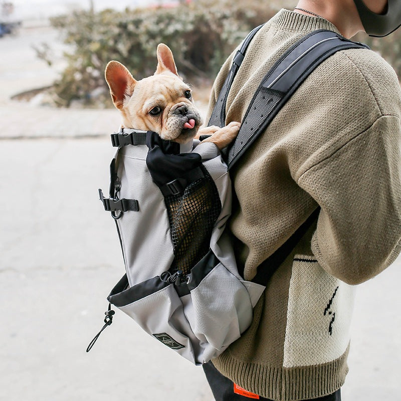 Double Shoulder Dog Carrier Backpack – Travel Pet Bag