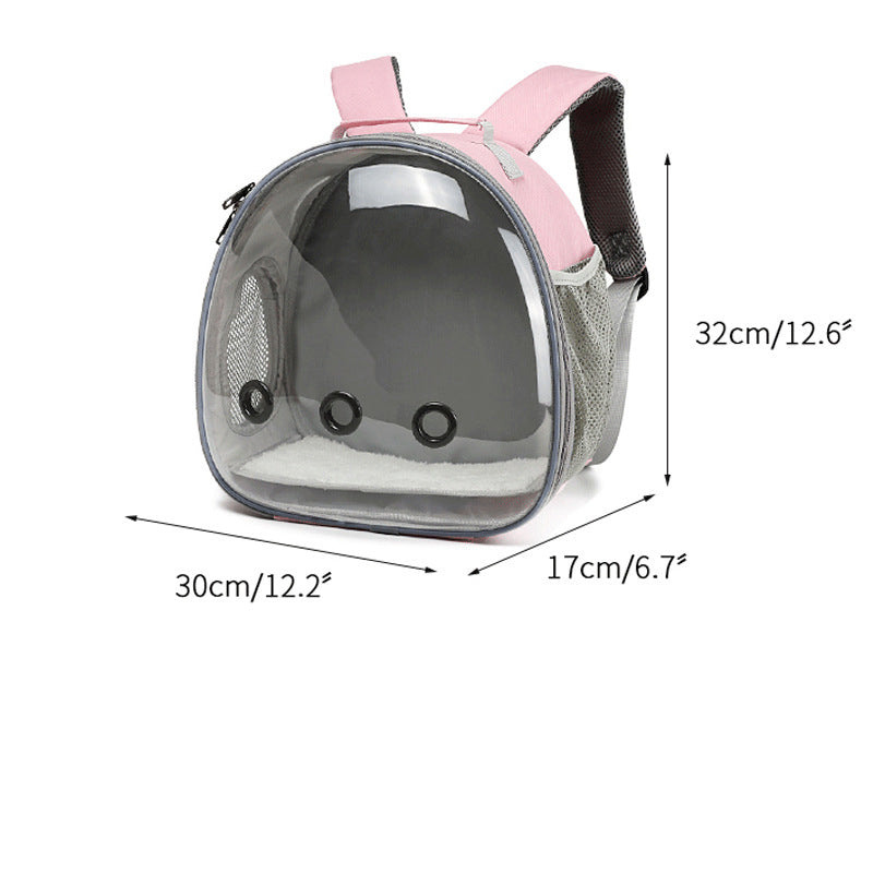 Transparent Pet Carrier Backpack for Small Animals – Bubble Window