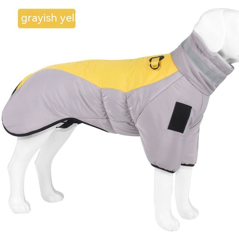 Waterproof Winter Dog Coat for Large Dogs – Warm Fleece Vest