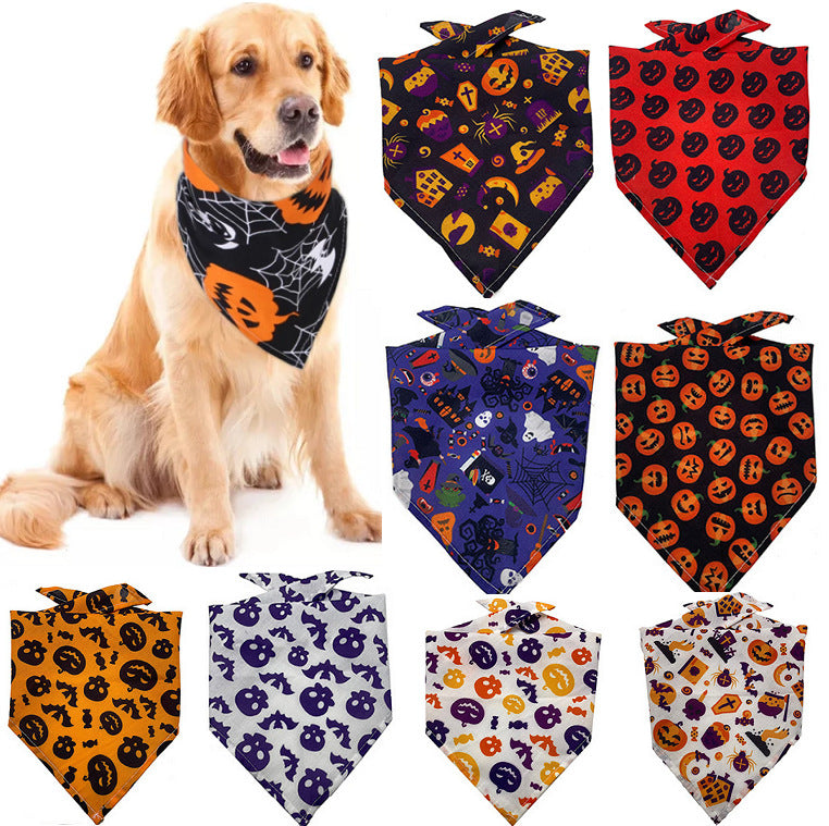 Dog Bandana Drool Towel – Stylish Tie-Dye Pet Scarf