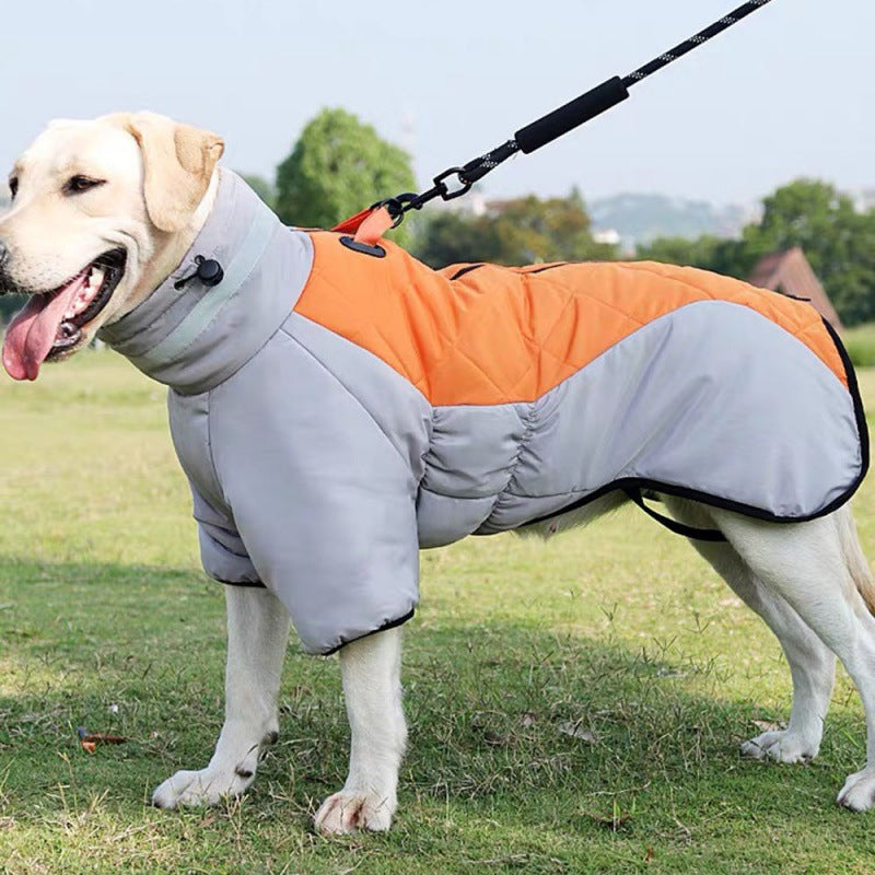 Waterproof Winter Dog Coat for Large Dogs – Warm Fleece Vest