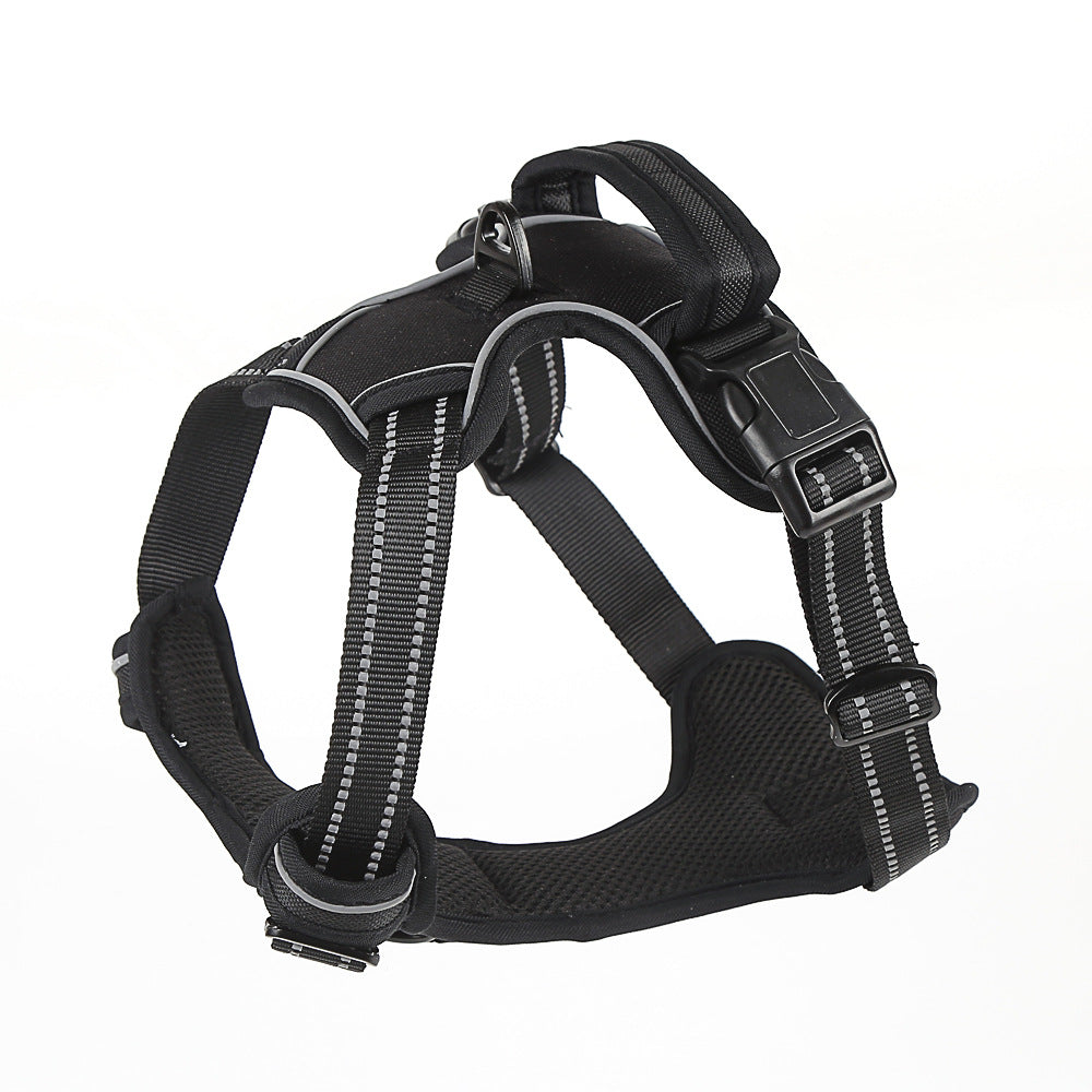 No-Pull Reflective Dog Harness – Breathable Adjustable Pet Vest