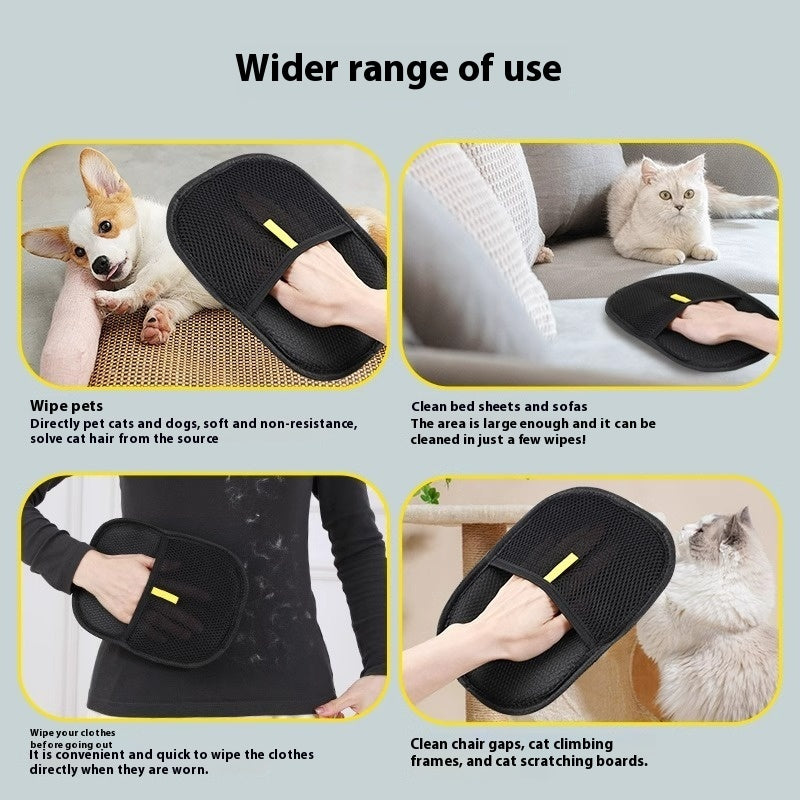 Pet Hair Remover Glove – Deshedding Grooming Mitt for Dogs & Cats