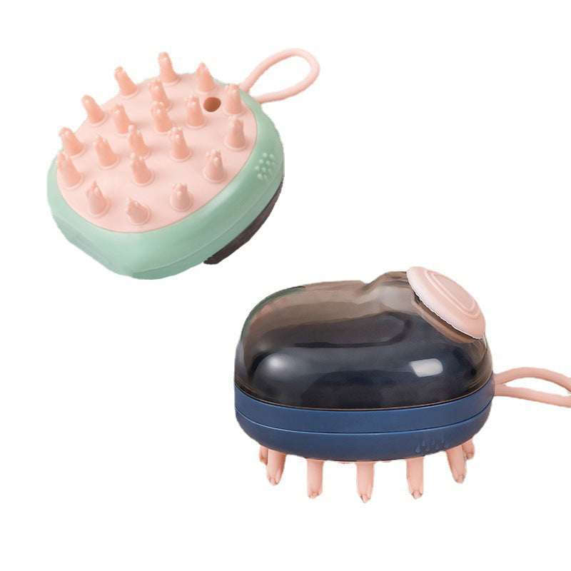 2-in-1 Pet Bath Brush with Shampoo Dispenser – Dog & Cat Grooming