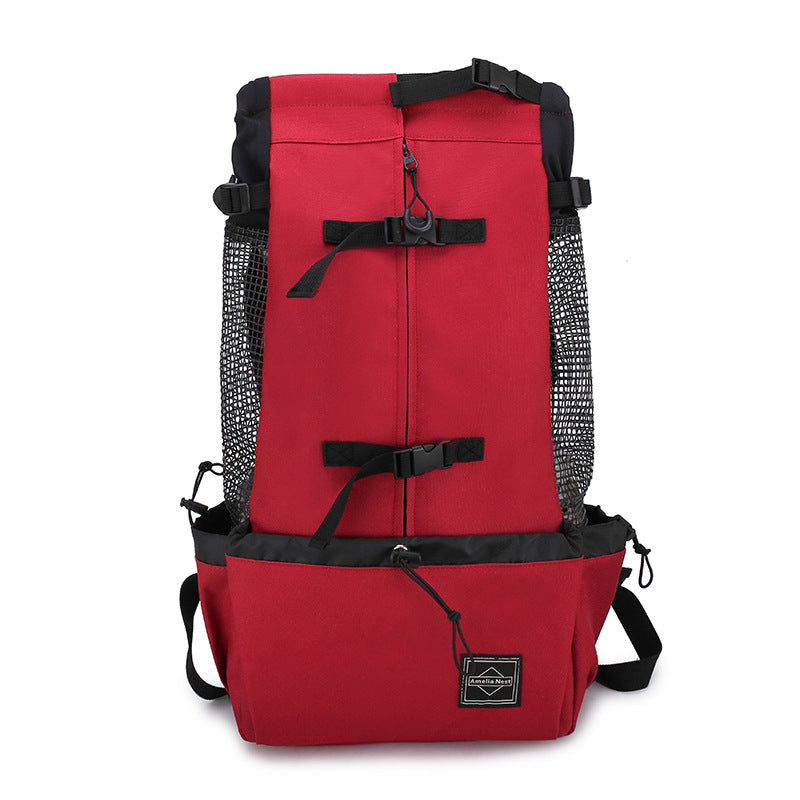 Double Shoulder Dog Carrier Backpack – Travel Pet Bag
