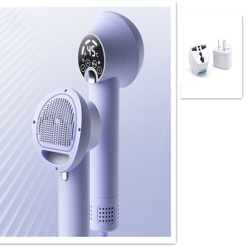 Quiet Pet Hair Dryer & Brush – 2-in-1 Dog Grooming Blow Comb