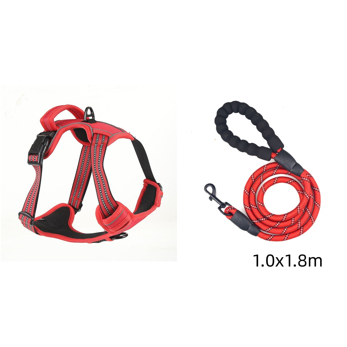 No-Pull Reflective Dog Harness – Breathable Adjustable Pet Vest