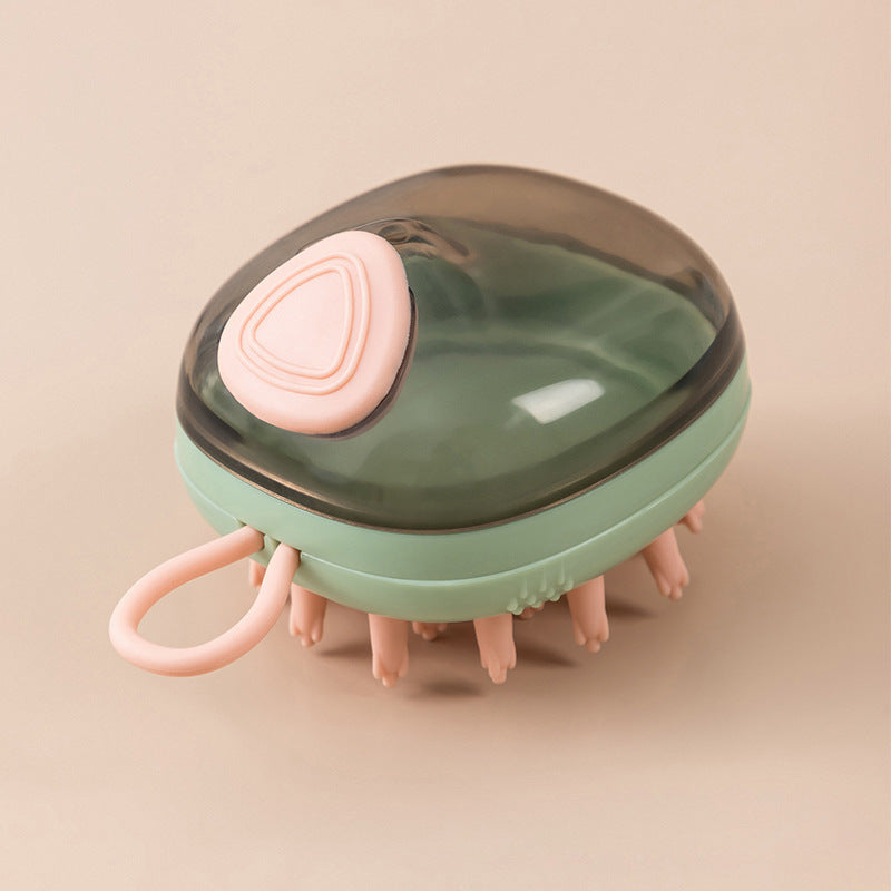 2-in-1 Pet Bath Brush with Shampoo Dispenser – Dog & Cat Grooming