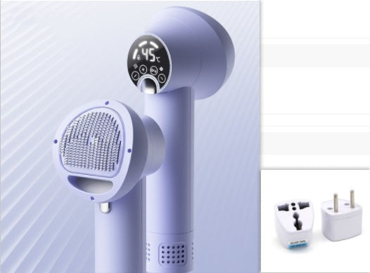 Quiet Pet Hair Dryer & Brush – 2-in-1 Dog Grooming Blow Comb