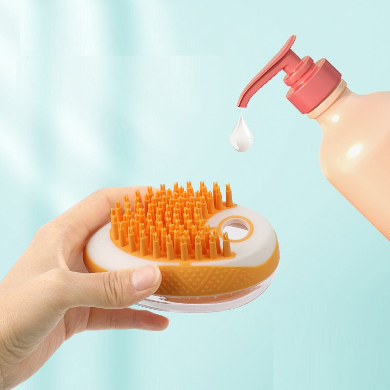 2-in-1 Pet Bath Brush & Massage Comb – Dog & Cat Grooming Tool